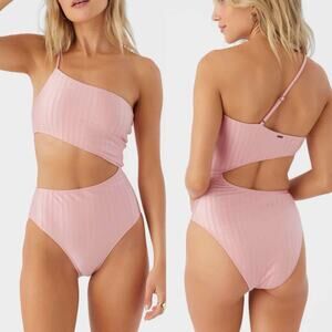 O’Neill Women’s Mizi Metallic Rib Agadir Cut Out One Piece Swimsuit XS